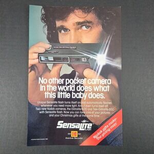 1980 Eastman Kodak Tele-Ektralite 500 600 Camera Vintage Print Ad Michael Landon
